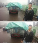 重庆一司机当警察面变魔术 一秒钟无牌变有牌