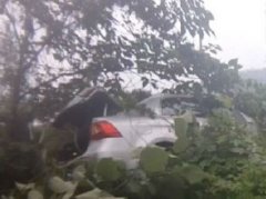 “本本族”女司机失控  油门当成刹车踩