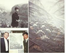 重庆男子画古镇 精湛技艺获比尔盖茨赞赏