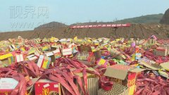 垫江集中销毁2000多件非法烟花爆竹