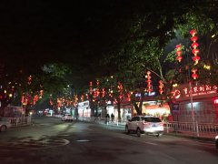 火树银花亮城区 节俭环保两不误