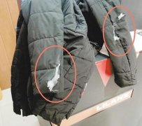 千元买的衣服穿了五六天 结果洗一次就破洞