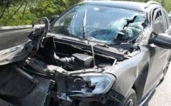 阳光太刺眼 司机“慌神”出车祸