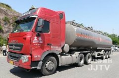 危化品车超速6次被查  车主后悔不已